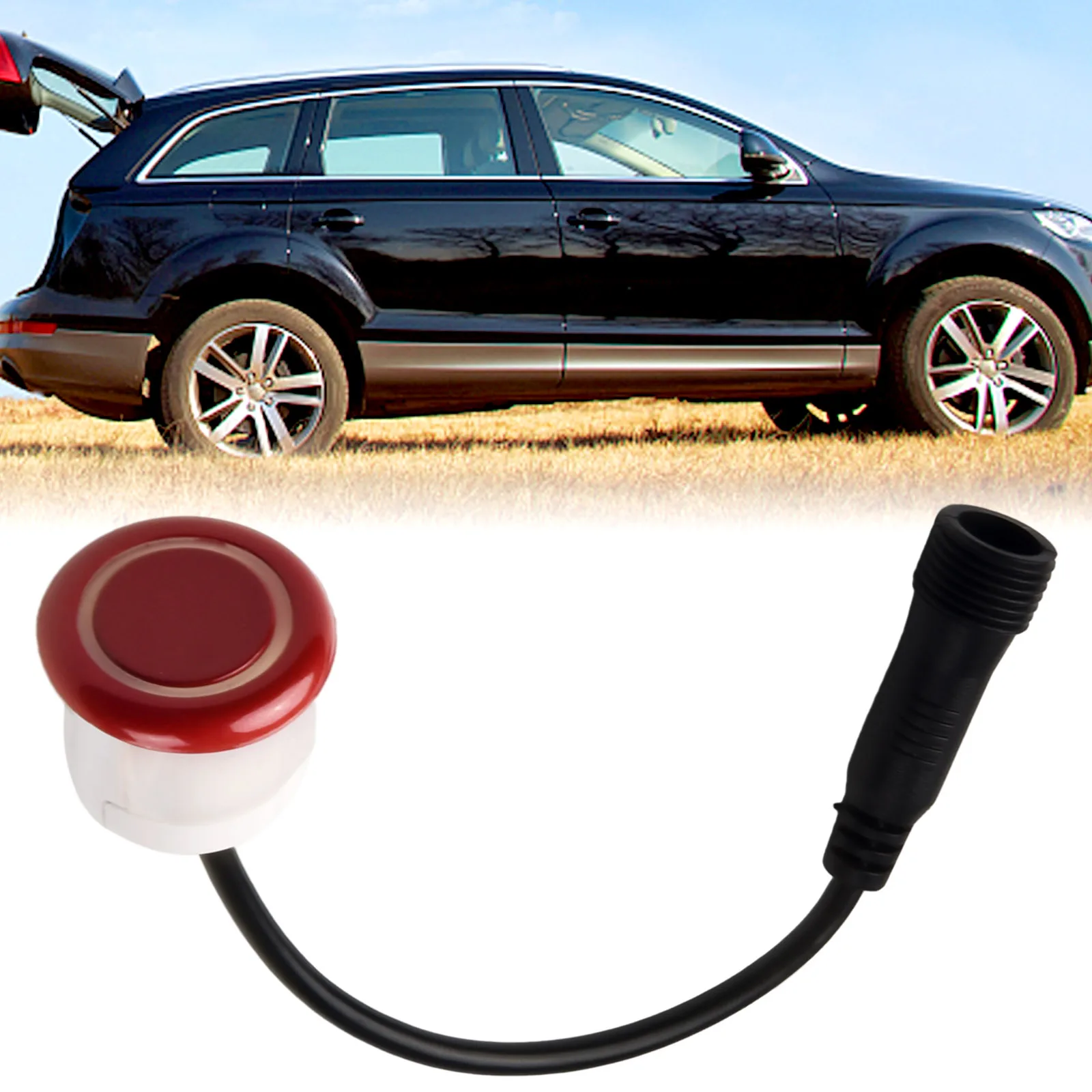 

Sensors 23mm Car Parking Sensor Kit Reverse Backup Sound Response Probe 12V Universal Fitment Reversing Sensor Car Electronics