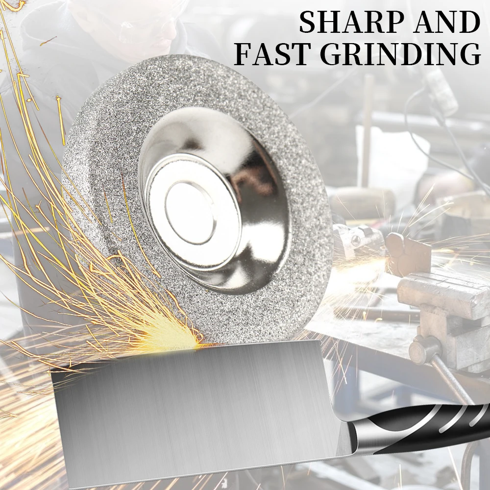 Grinding Wheel 50mm Diamond 2" Emery Milling Cutter Grinding Machine Accessories Rotary Tool Grit 150/180/320