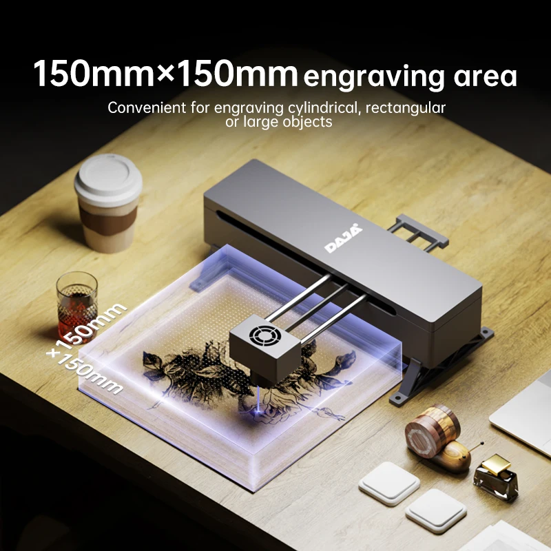 新しい DAJA DJ7 レーザー彫刻 CNC 5 ワットポータブル DIY 彫刻機塗装 