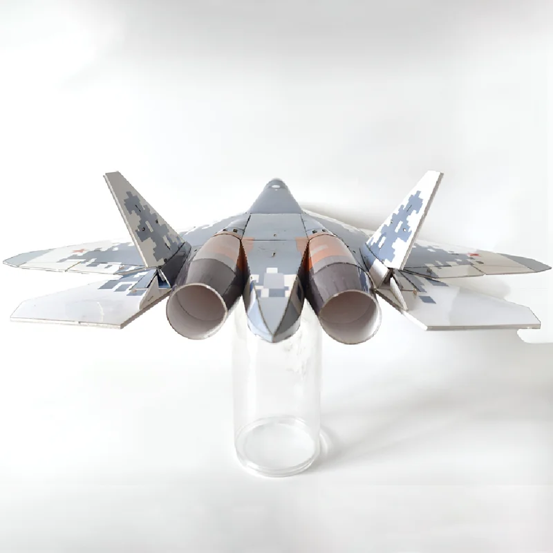 핫 세일 원격 조종 DIY 모델 비행기 Su-57 더블 30채널 조립 데스크탑 장식 고정익 이미지 실제 기계