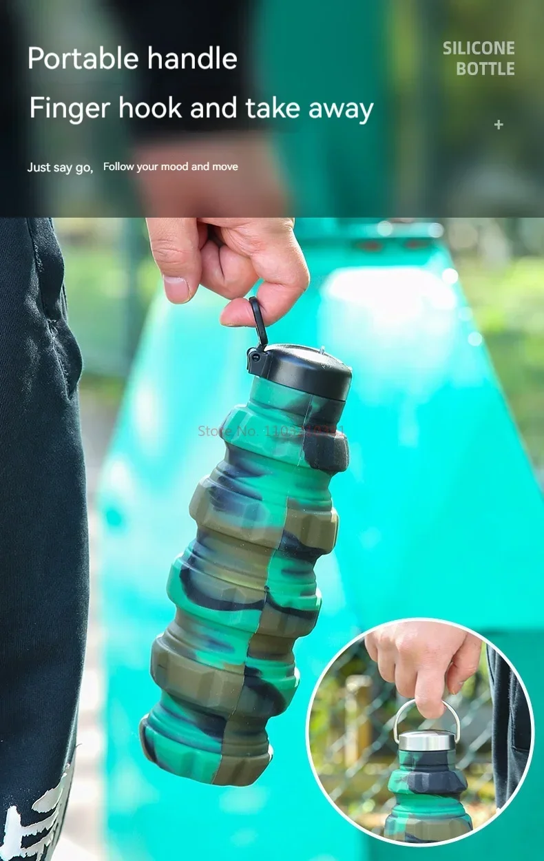 New Platinum Silicone Grenade Folding Water Bottle Creative Scalable Outdoor Sports Camping Portable Water Bottle And Cup 500Ml 12 New Platinum Silicone Grenade Folding Water Bottle Creative Scalable Outdoor Sports Camping Portable Water Bottle And Cup 500Ml