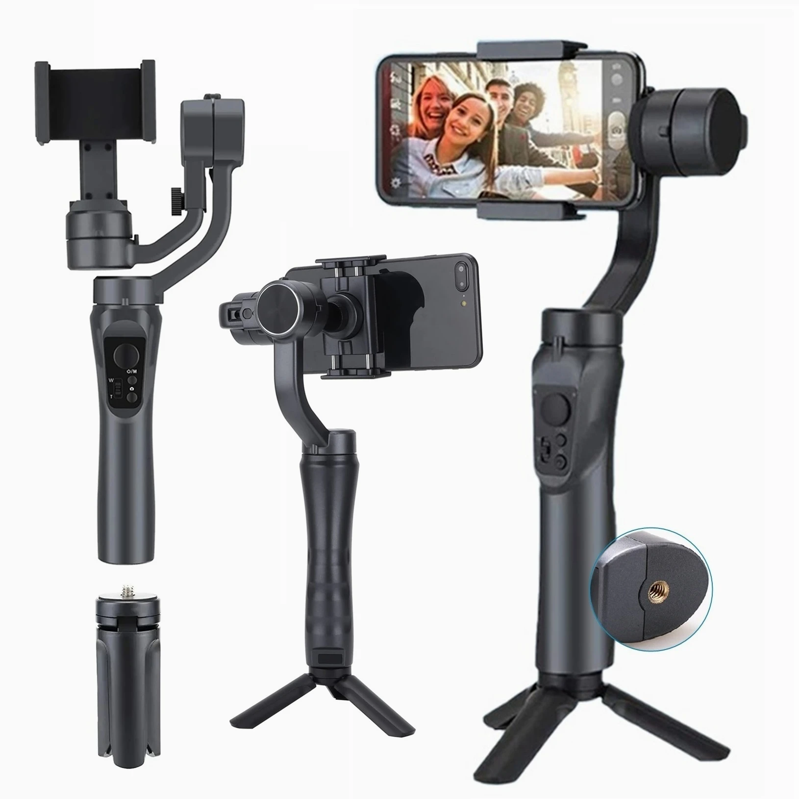 

F6 3-Axis Gimbal Handheld Stabilizer Smartphone Holder Tripod for Anti Shake Video Record Sport Photo Shooting Gimbal For Phone