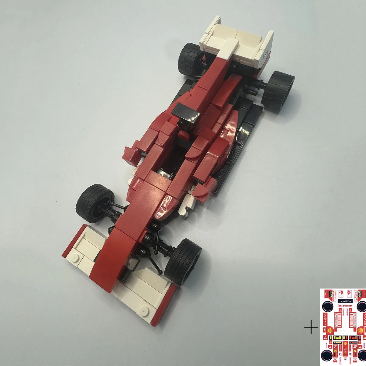 

250PCS MOC Sports Car Year 2010 F1 Speed Champion F10 Building Blocks Racing Assemble With Stickers Model Toy Brick Holiday Gift