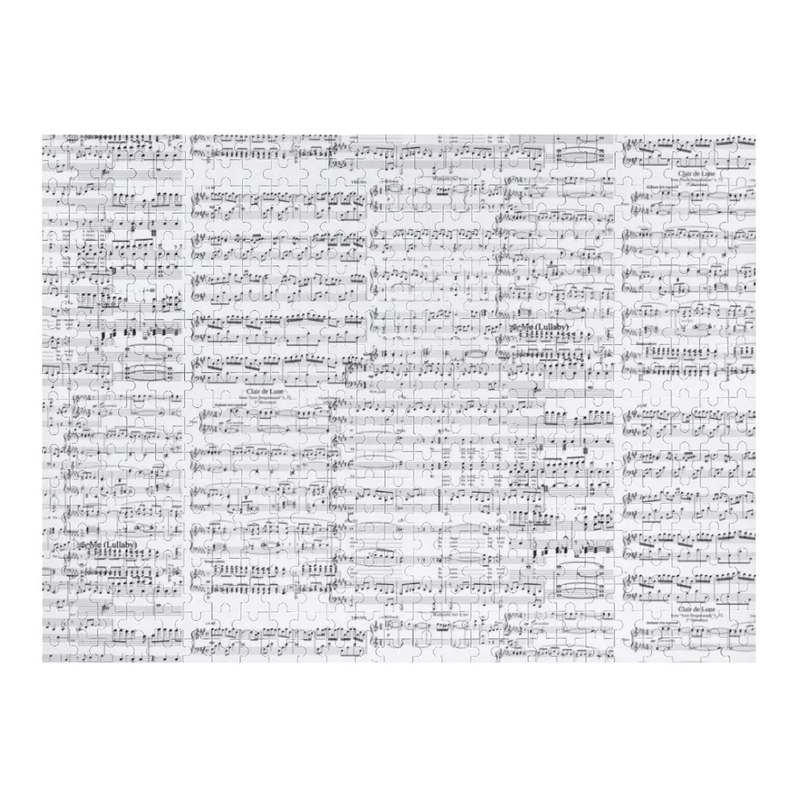 Music sheet print Jigsaw Puzzle Customizable Child Gift Custom Name Child Toy Woodens For Adults Puzzle избранные романсы ноты selected romances sheet music