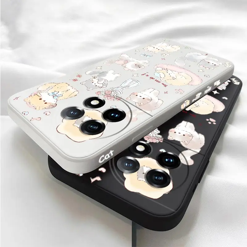 Adorable Cute Cat Silicone Phone Case Cover