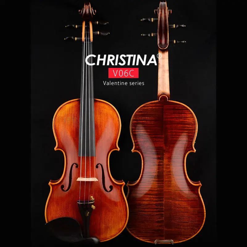 

Скрипка Кристина V06c 4/4 -1/8 stradivari 1716 в классическом стиле барокко, Скрипка для профессионального обследования ручной работы