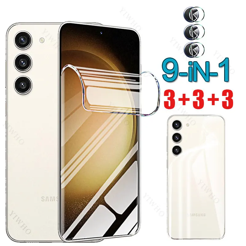 Pellicola Salvaschermo In Gel D'Acqua Posteriore Per Samsung S 23 Plus Copriobiettivo Per Samsung Galaxy S23 + S 23 Plus 23 + 6.6 "Sm-S916B Pellicola 