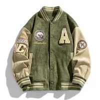 New Baseball Jacket Men Fashion Embroidered Jackets Coats High Street Outwear Man Bomber Jacket Hip Hop Clothing Top 1