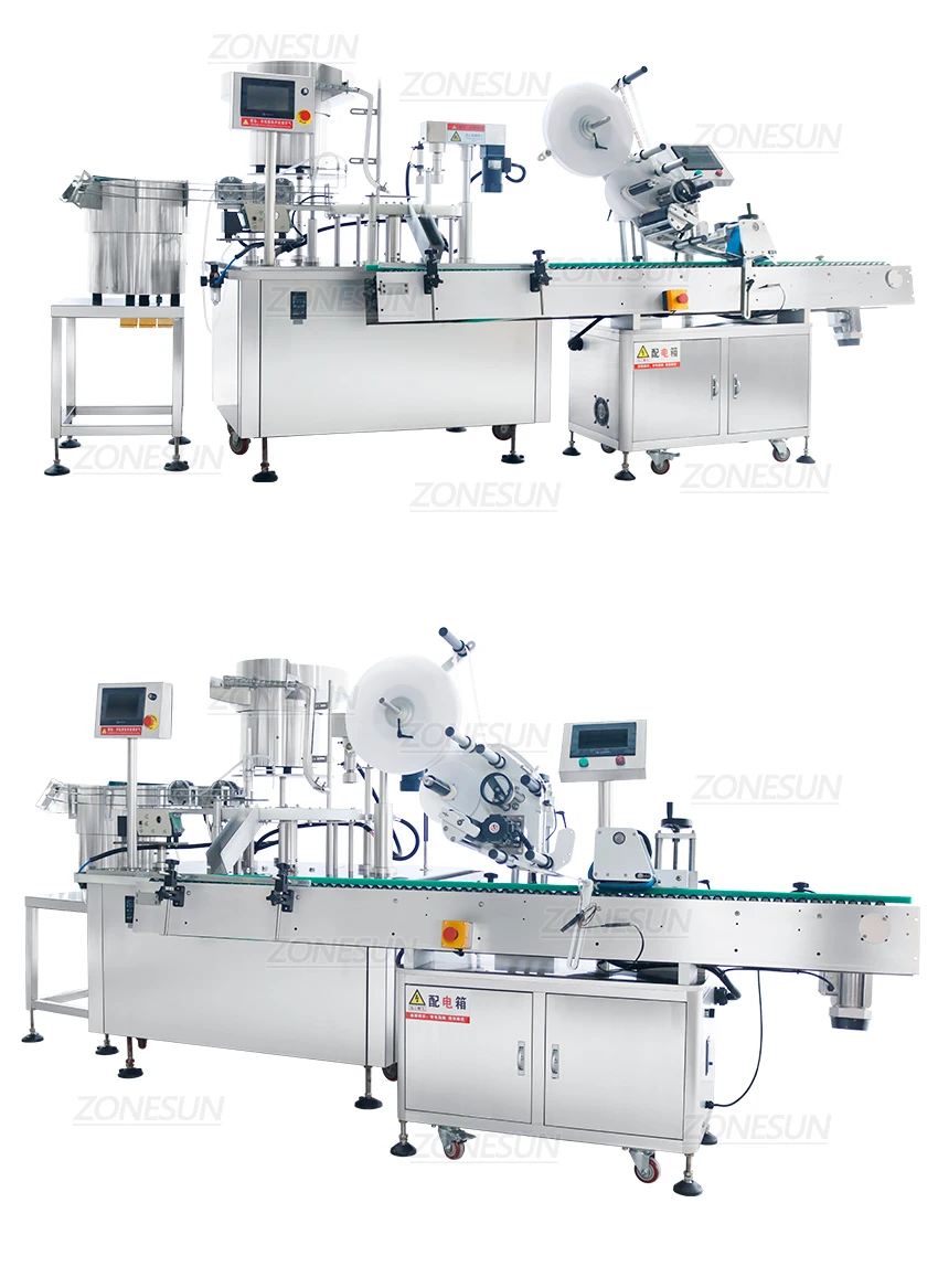 ZONESUN ZS-FAL180Z3 Full-automatic Peristaltic Pump Liquid Filling Capping Labeling Production Line