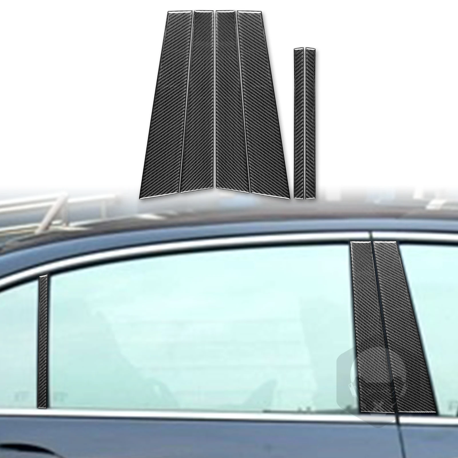 

B Pillar Decoration Cover Trim Sticker Decal for Honda Accord 2014 2015 2016 2017 Car Exterior Accessories