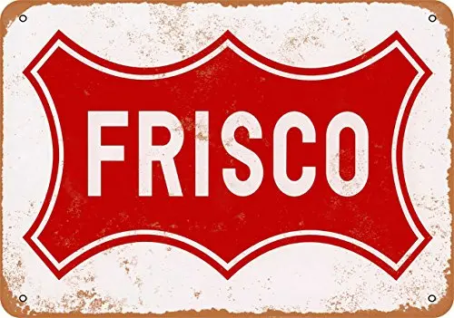 

Metal Sign - Frisco Railroad - Vintage Look Wall Decor for Cafe Bar Pub Home Beer Decoration Crafts