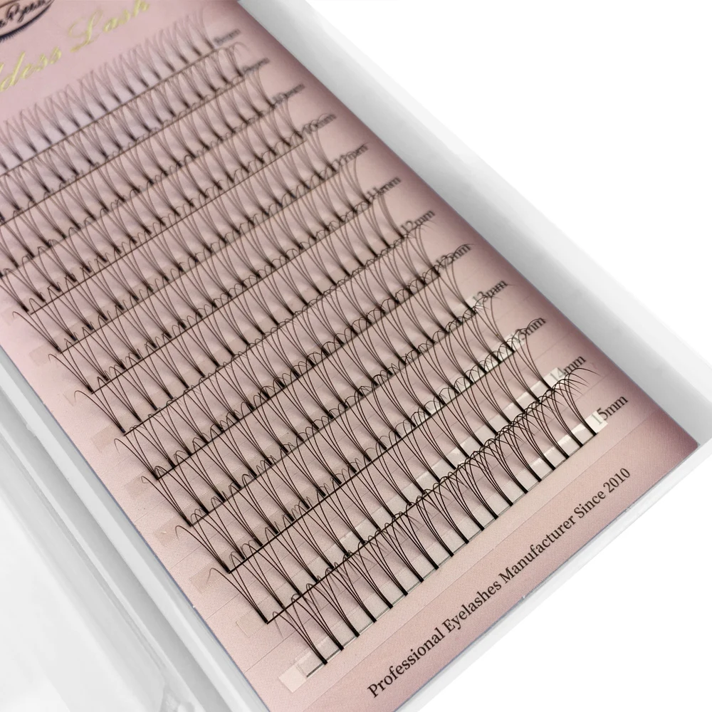 Goddess 3D Premade Fan Eyelash Extensions Short Root W Shape Lashes Natural Soft Russian Volume Lashes Faux Mink Individual Lash eyelash extension eyelash extensions eyelash extension lashes fake eyelashes false eyelashes
