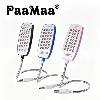매우 밝은 책 조명, USB 독서 야간 조명, 유연한 테이블 램프, 보조배터리 노트북 PC 컴퓨터용, 28 LED, DC 5V