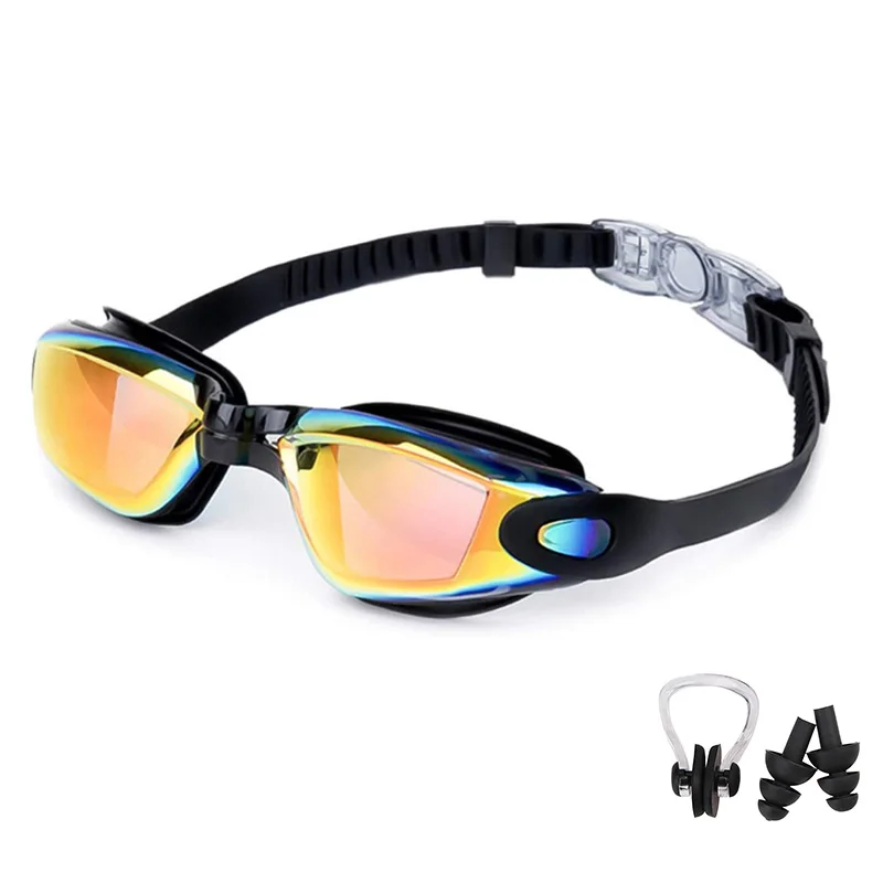 Swimming Goggles for Men Women Swim Glasses Anti-fog UV Protection Waterproof Silicone Adjustable Adults Pool Diving Eyewear 3
