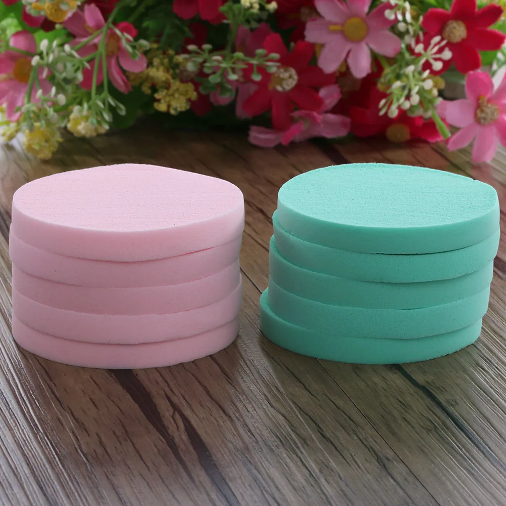 10Pcs Soft Sponge Flawless Smooth Face Foundation Powder Puff Cosmetic Puff Women Fashion Beauty Makeup Tools