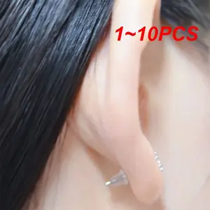 /lot Ear Ring Plugs Soft Silicone Rubber Anti-off Earring Stoppers Body For Making Jewelry Findings Accessories