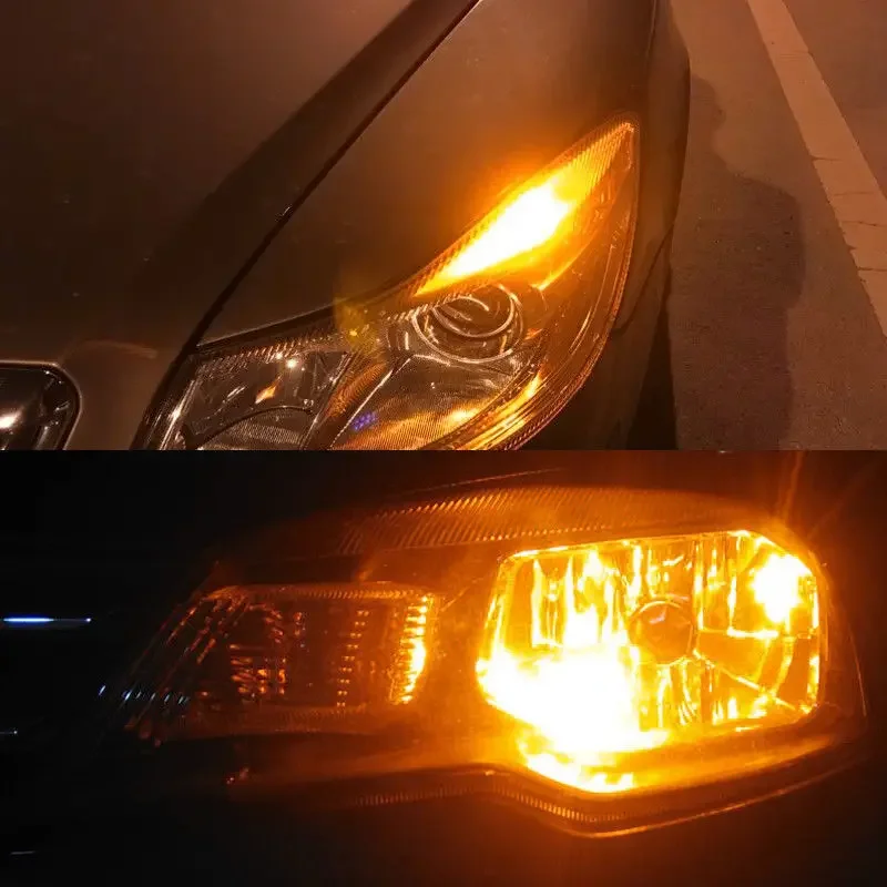 LED Car Light 2pcs Car T10 12V LED Signal Light Orange Amber Light Position Parking City Lights T10 168 194 2825 W5W 19SMD LED Bulb