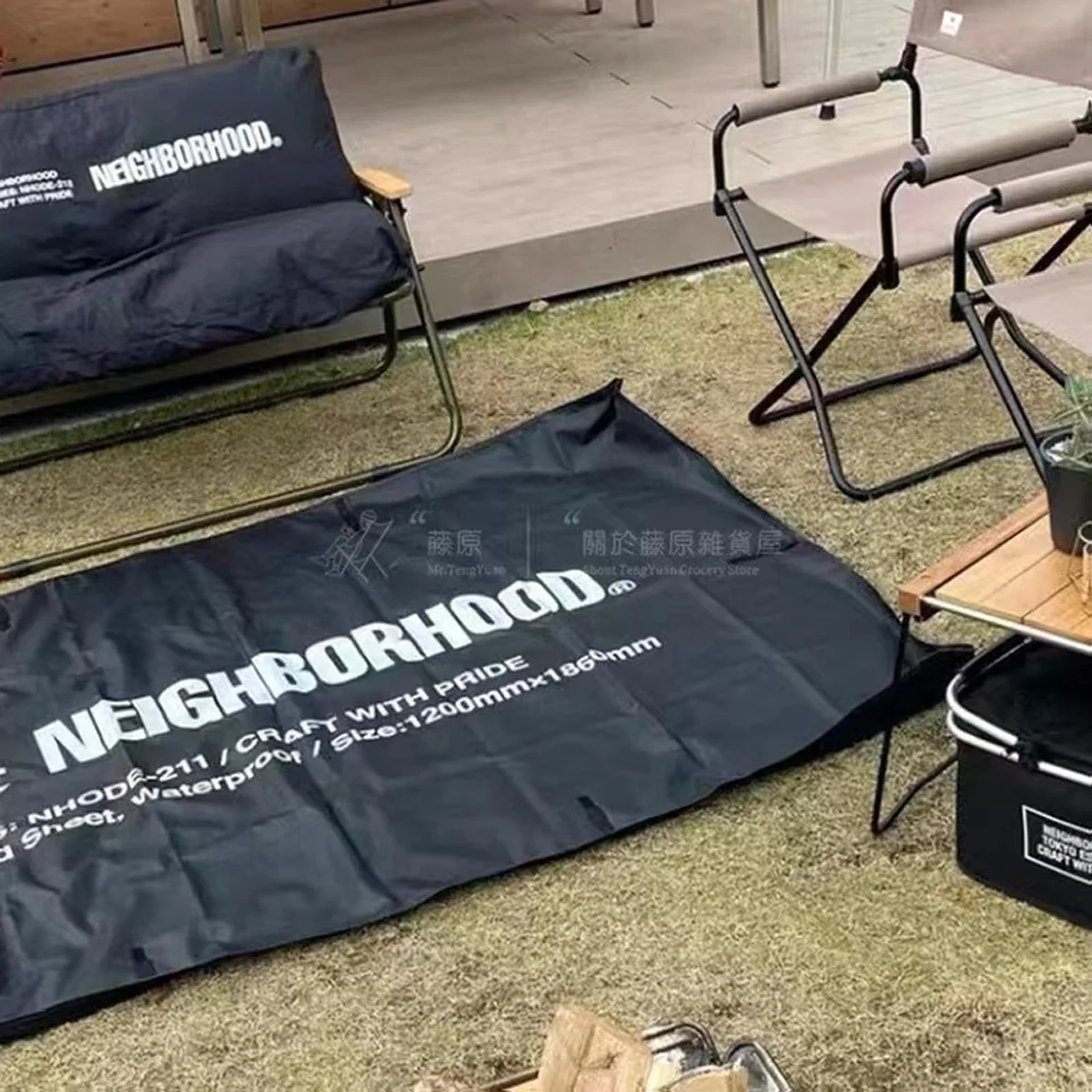 

Черный походный портативный коврик для хранения NBHD, влагостойкий и водонепроницаемый коврик для пикника из ПВХ
