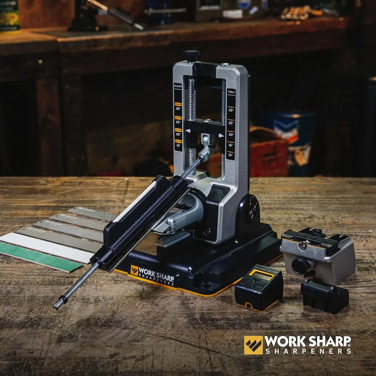 

Work Sharp Professional Precision Adjust Knife Sharpener Tool, complete angle adjustable knife sharpening system