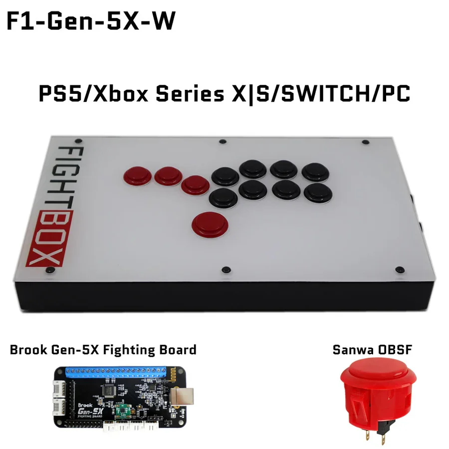 FIGHTBOX アーケードジョイスティック Amazon.com: TruBoost FightBox RAC-J800B-PC All Buttons