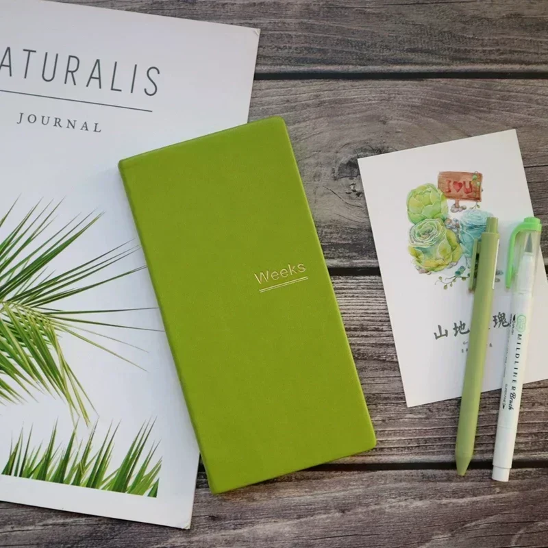 Weekly Journal Notebook - PU Leather Planner for Students and Professionals