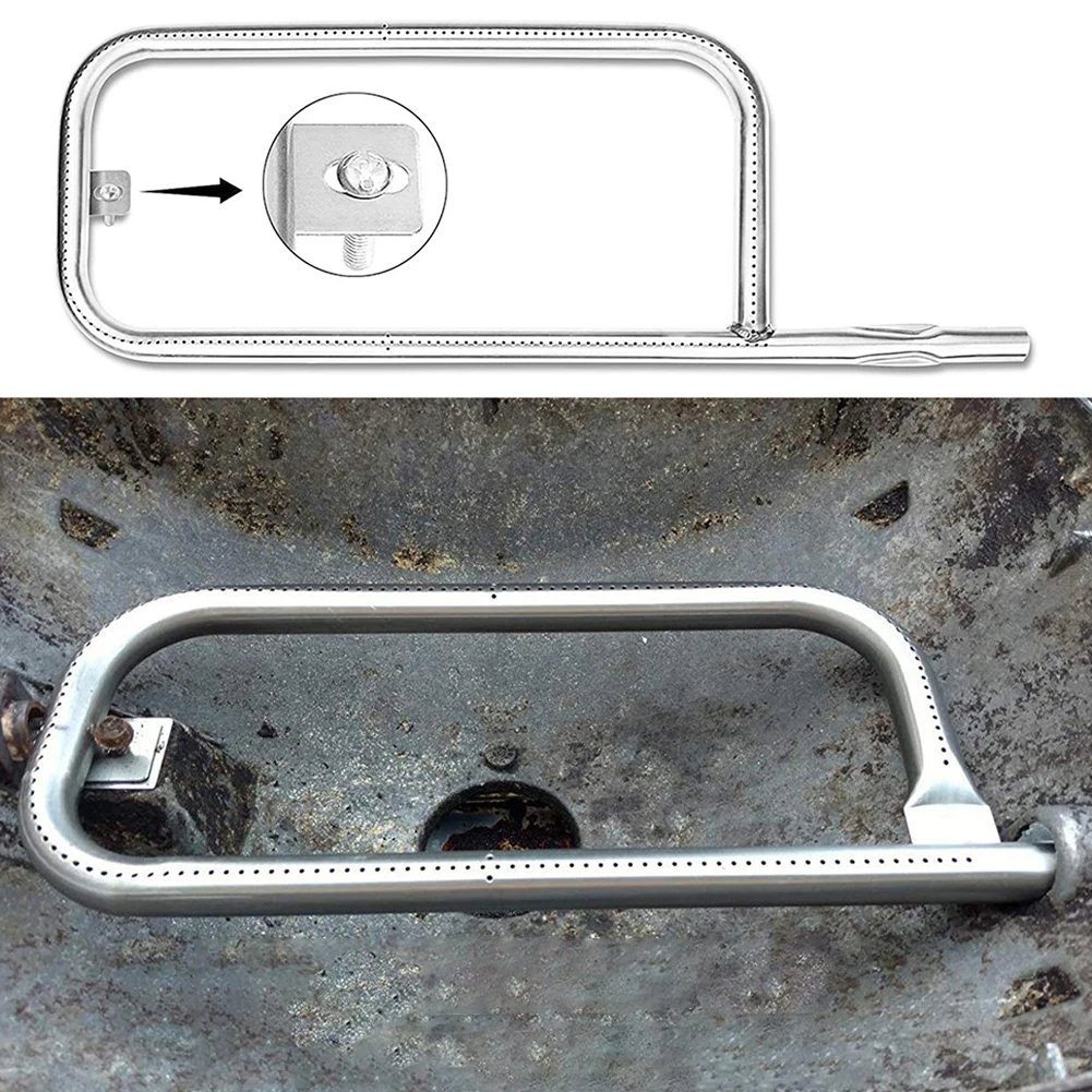 17Inch Heating Element Top Grill Burner Part 304 Stainless Steel Burner Tube Replacement for Weber Q100 Q120 Q1000 Q1200 BabyQ