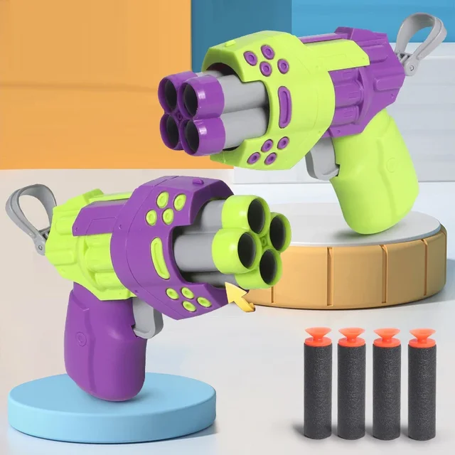 Radish Soft Bullets Guns Children'S Toy Guns Model Fidget Toy for Kids Adults Stress Relief Toy Children Decompression Gift 2