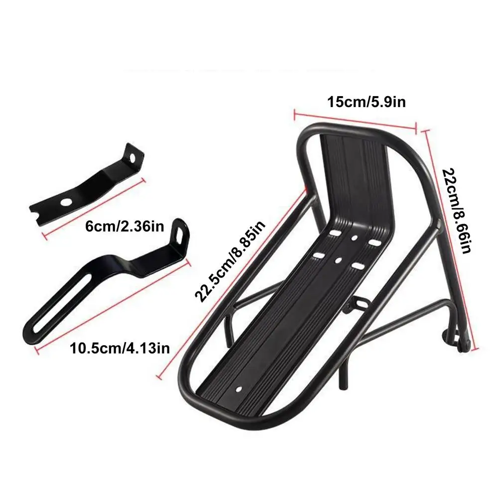 Porte-bagages avant pliable pour vélo, porte-bagages, support de support pour porte-vélos avant, bloc adaptateur