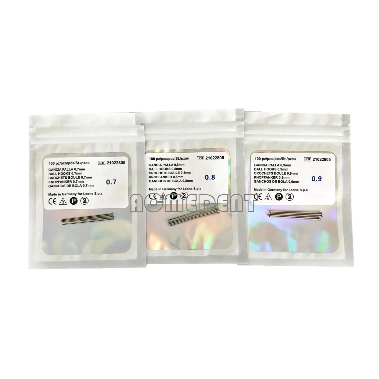 

50pieces/10pack Dental Ortho Ball Retainer Clasps Tooth Hold Position Appliance Dentaurum