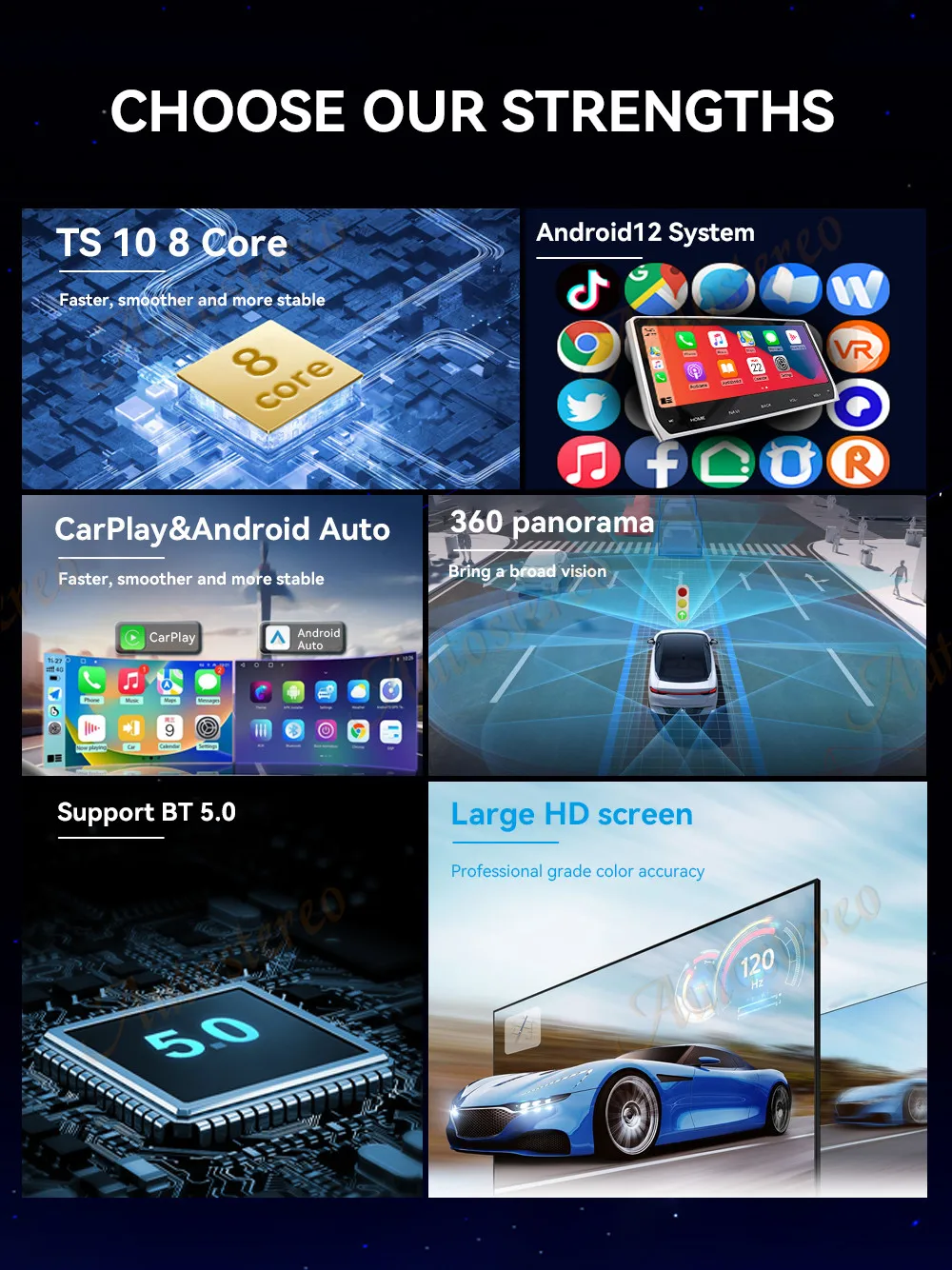 13.3 Carplay Android 13 For Nissan Patrol Y62 2010-2023 Car GPS Navigation Head