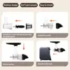 LUFVEBUT Slow Juicer Squeezer Cold Press Extractor for Fruits and Vegetables Low Speed Fresh Juice Machine Horizontal Juicer 6
