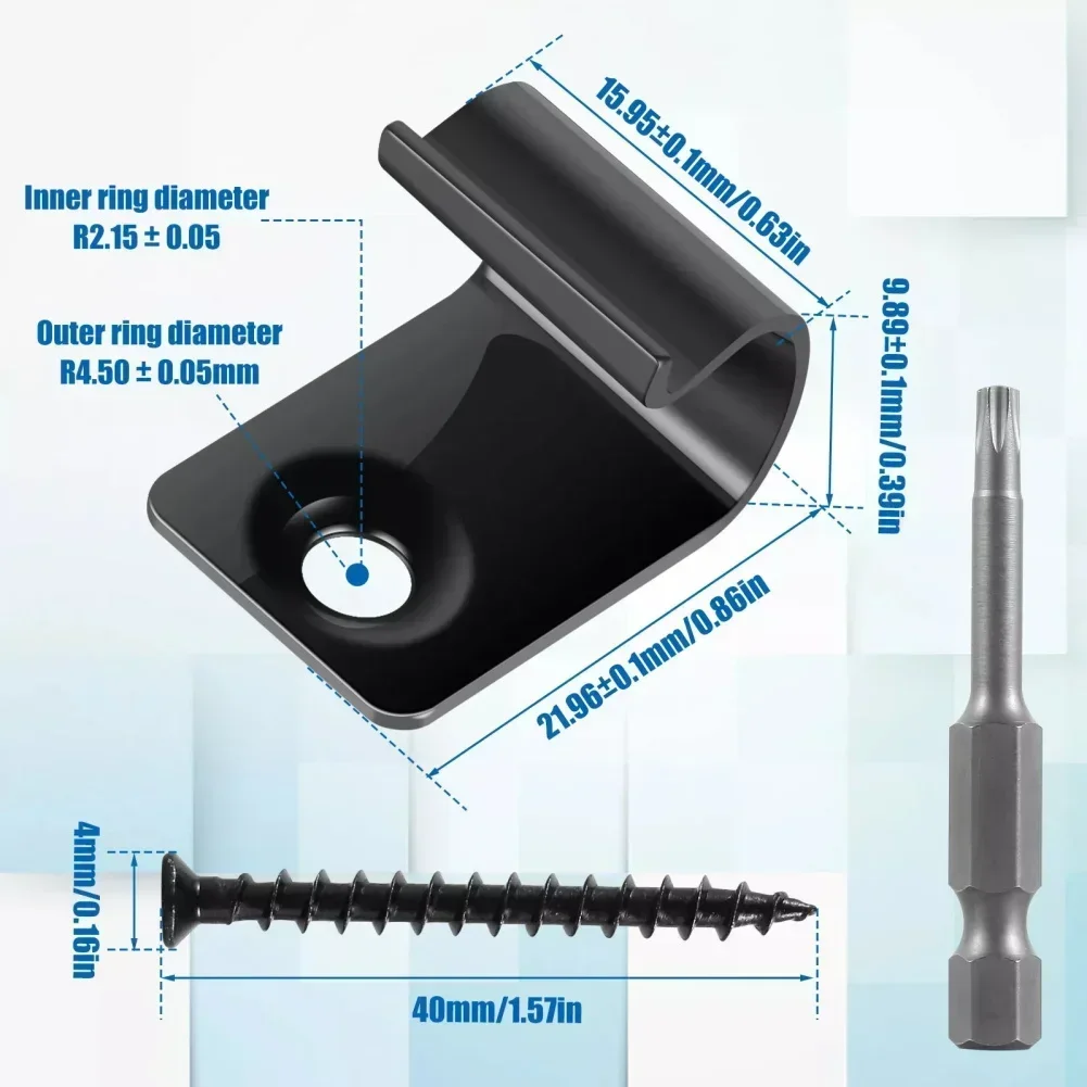 100PCS Composite Deck Clip Outdoor Flooring Fasteners Stainless Steel Black Decking Clips Start Clips Furniture Accessories