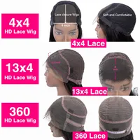 Sophia-Perruque Brésilienne Naturelle de Cheveux Lisses, 4 Tages, 13x4, 13x6, 360 de Densité, 30 Pouces 6