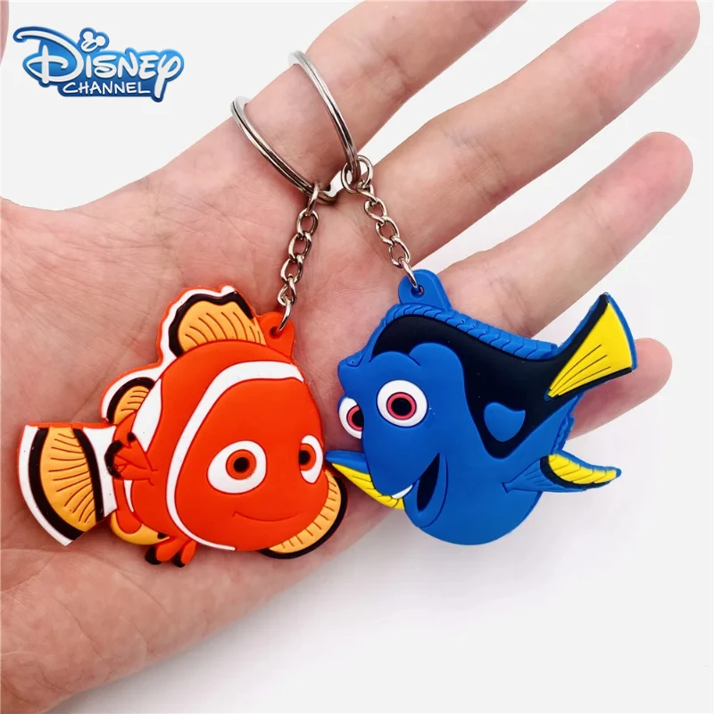 Disney Pixar Trovare Nemo Cartoon Portachiavi Kawaii Dory Nemo Double Sided Portachiavi Zaino Ciondolo Borsa Accessori Portachiavi Per Auto