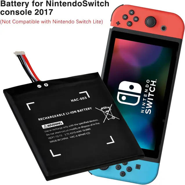 Nintendo Switch HAC-001 バッテリー交換済 Nintendo Switch用バッテリー,交換部品,パワーバンク,5000mAh