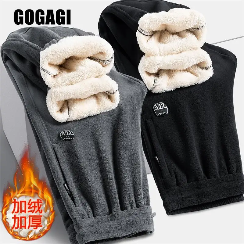 

New Men Winter Warm Pants Men Thicken Sweatpants Mens Casual Fleece Sports Pants Autumn Fashion Brand Joggers Trousers Male Hots