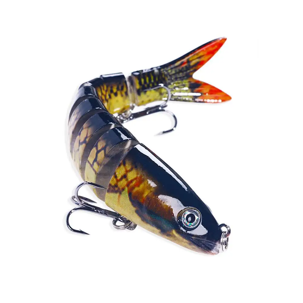13,4 cm sinkende Wobbler, Angelköder, Gelenk-Kurbelköder, Swimbait, 8-Segment-harter künstlicher Köder für Angelgerät-Köder – Detail 22