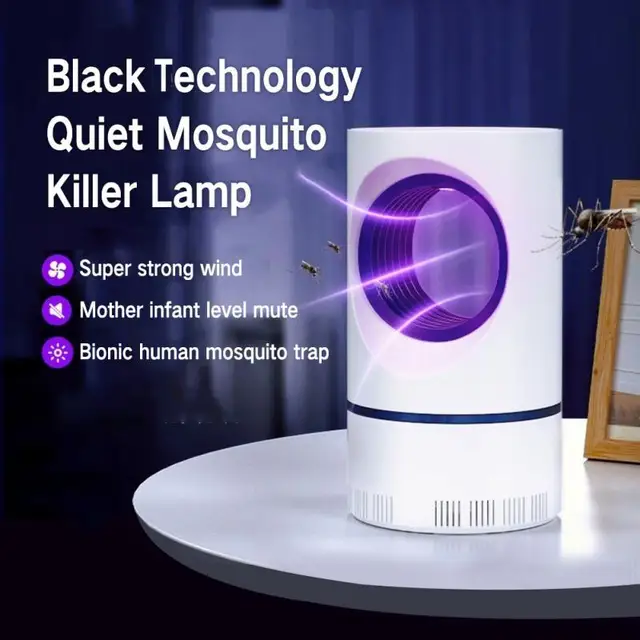 Usb Led Mosquito Gyilkos Lámpa Rovar Légycsapdás -Visszautasító Uv Elektromos Beltéri Szúnyogok Bug Zapper Otthoni Kültéri Rovargyilkos Számára