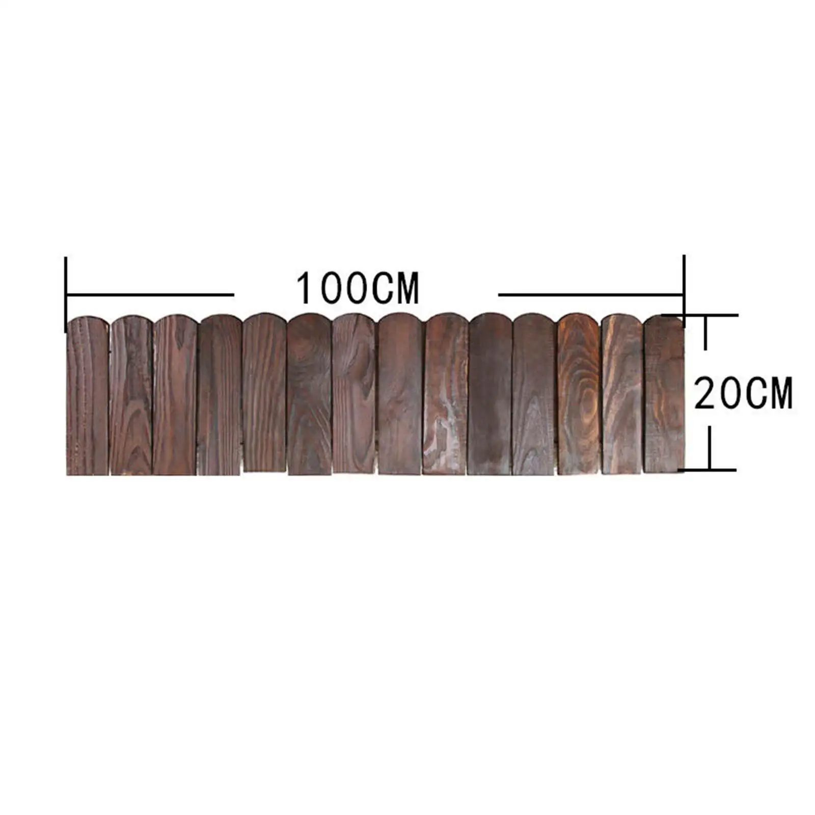Decorative Garden Fence Garden Fencing Fence Decoration Detachable Barrier Wooden Border for Outdoor Lawn