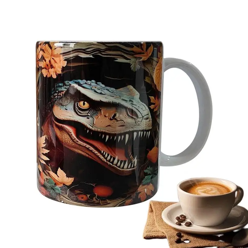 

Кофейные кружки Dinosaur, 1 шт., 325 мл, керамическая кофейная кружка, чашка для питья чая, декоративная керамическая кофейная кружка, домашняя кофейная кружка, подарок на день рождения