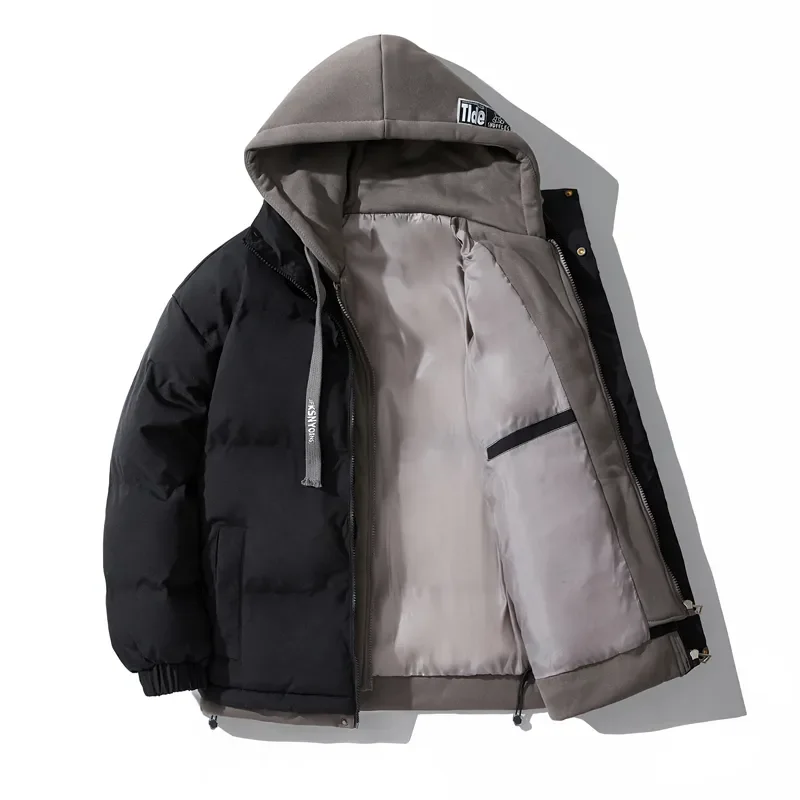 Padded Jacket Men's Winter Jacket Male Fashion Thick Padded Clothes Men's Hooded Warm Coat Casual Top Man Jaqueta Masculina 2023