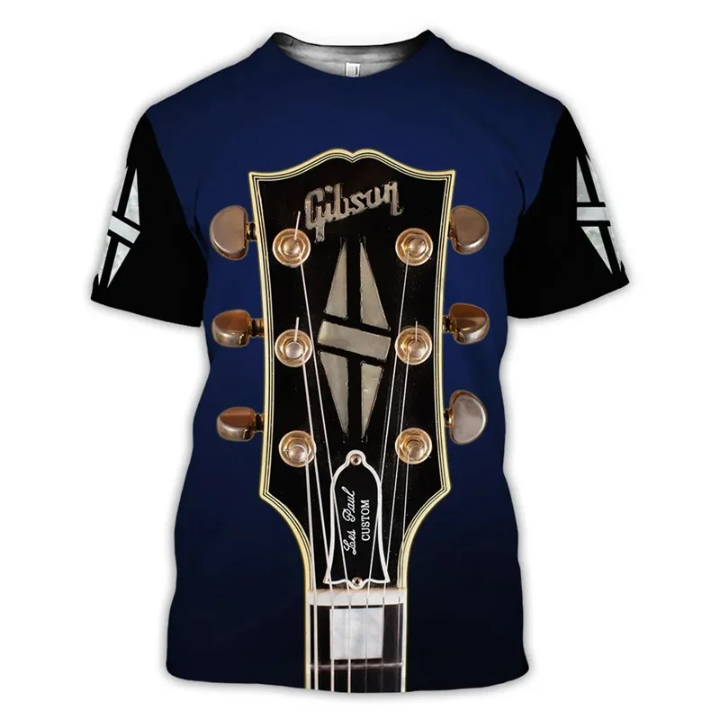 

Футболка мужская с 3D-принтом, тенниска с рисунком джаза, Сакса, гитары, кларнет, графики, модная Винтажная футболка с коротким рукавом в стиле хип-хоп, Повседневная Уличная одежда