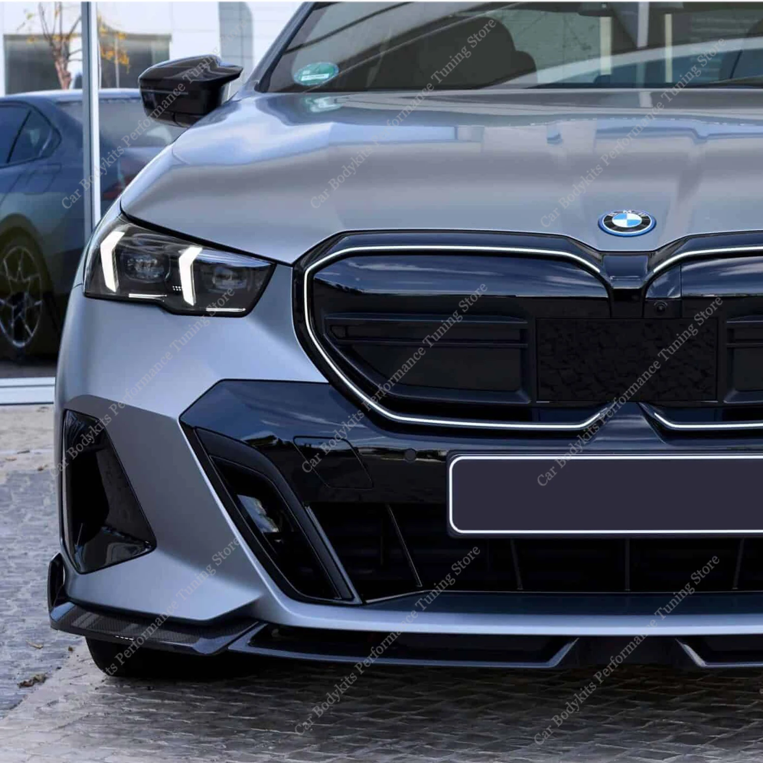 Фото Сплиттер-диффузор для переднего бампера Bmw G60 G61 M 5 Series 520d 530e 550e i5 M60 2023 2024 №3