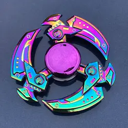 Colorful Metal Fidget Spinner - Stress Relief Toy (L)