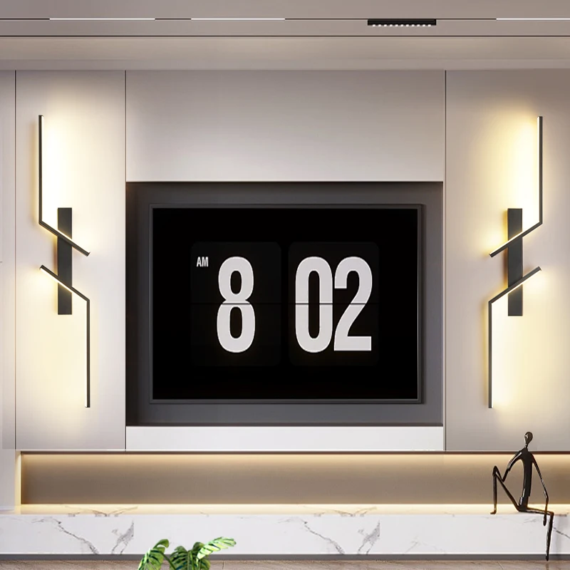 LED Wall Lamp Wall Light Long Bar Scone Home Decor Living Room Bedroom Minimalist Bedside Background Interior Lighting