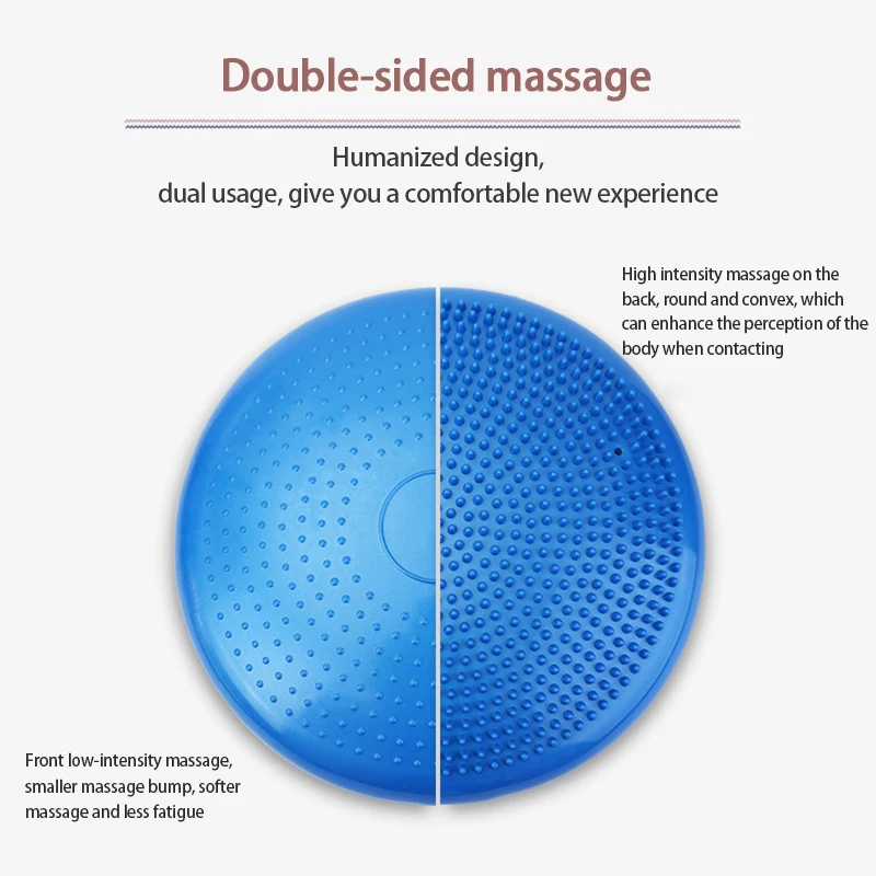 Inflated Wobble Cushion Wiggle Seat Sensory Kids Core Balance Disc Extra Thick Flexible Seating Indoor Yoga Fitness Accessories