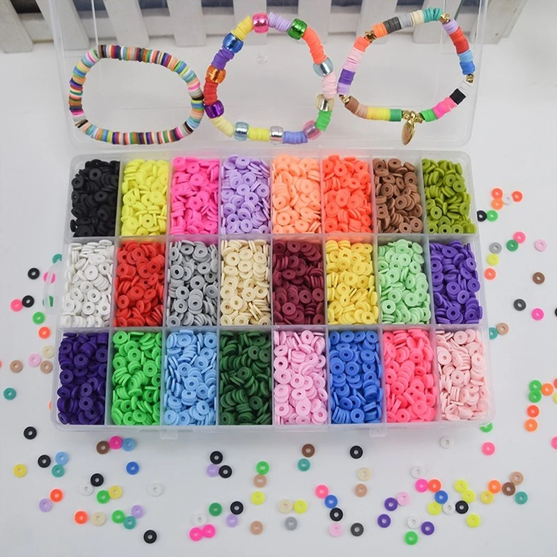 DIY Letter Beads for Bracelets Flat Round Spacer Beads Pendants