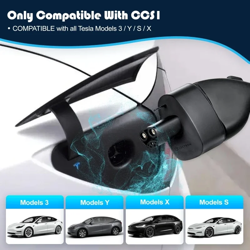 CCS1 to for Telsa EV Adapter Car Fast Charging Adapter CCS1 Combo Fast Charger For Tesla Model 3/S/X/Y