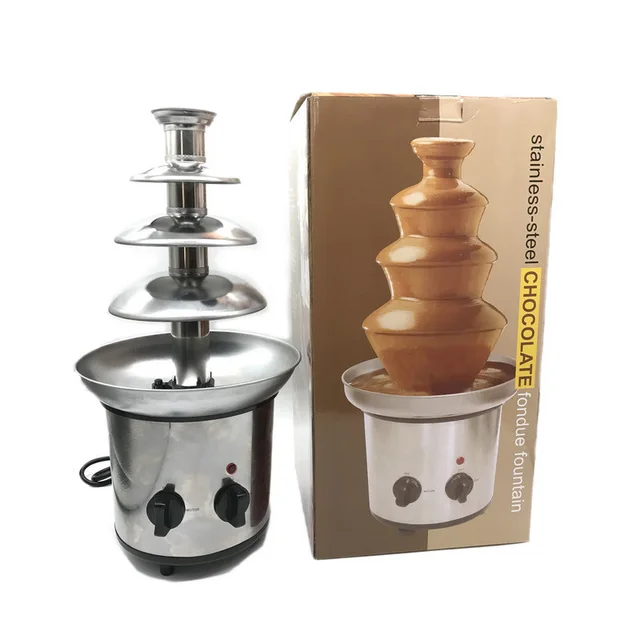 Fontaine à Fondue Au Chocolat à 3 Niveaux De De 1,5 Lb (680 G) Par Total Chef TCCFS02 - 3