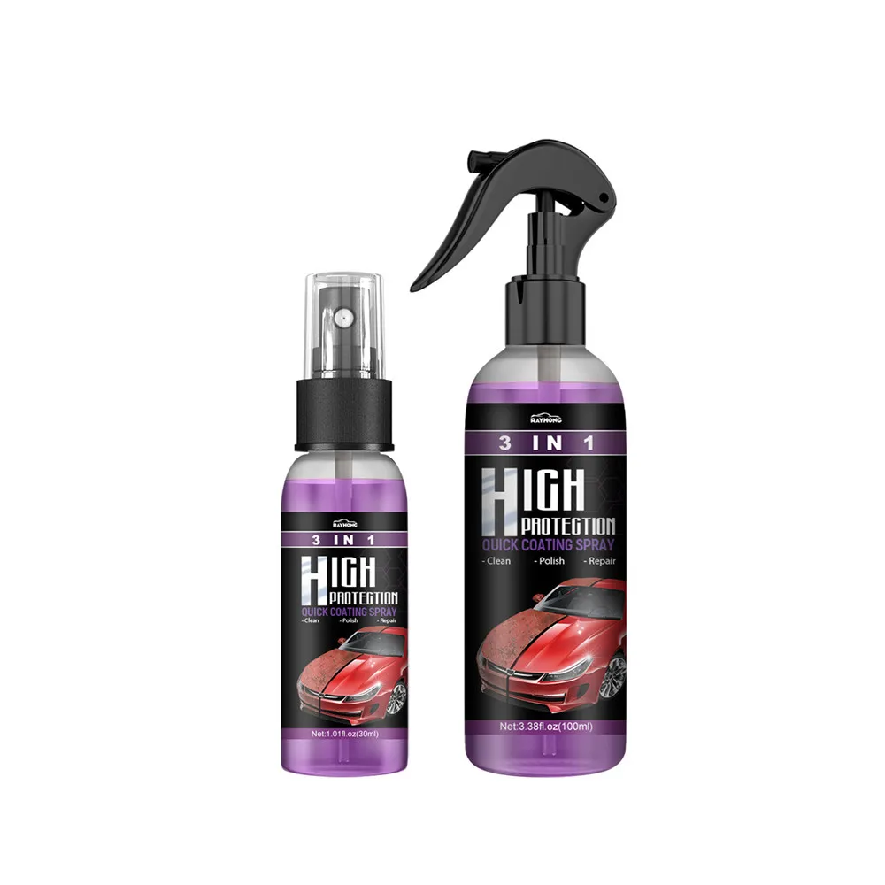 

Car Ceramic Coating 3 In 1 Quick Coating Spray Car Shield Coating Car Paint Repair Car Exterior Restorer Ceramic Polishing Spray